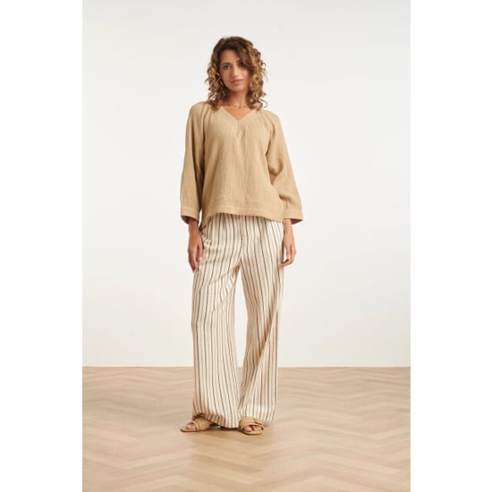 Smashed Lemon Mousseline top met v-hals | - Image 5