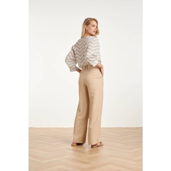 Smashed Lemon V-hals top met chevron print | - Image 2