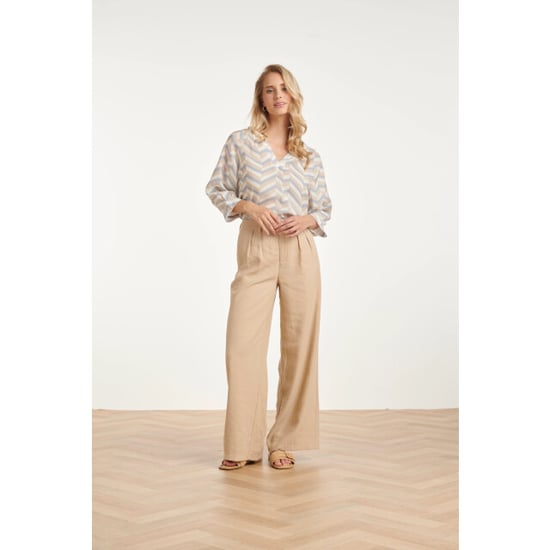 Smashed Lemon V-hals top met chevron print | - Image 4