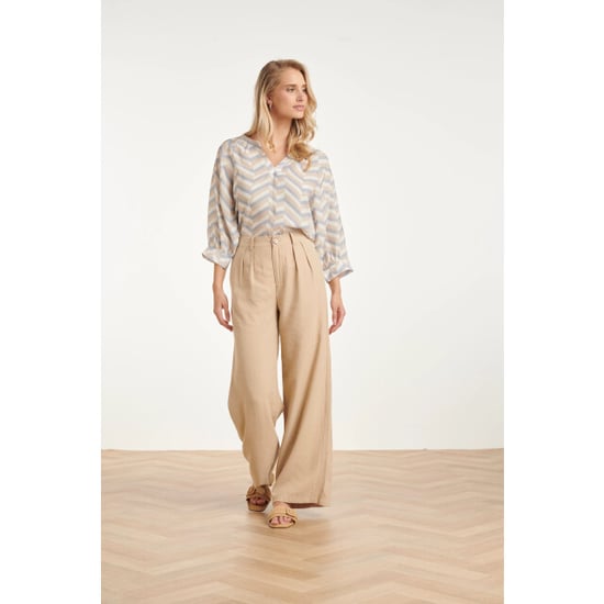Smashed Lemon V-hals top met chevron print | - Image 6
