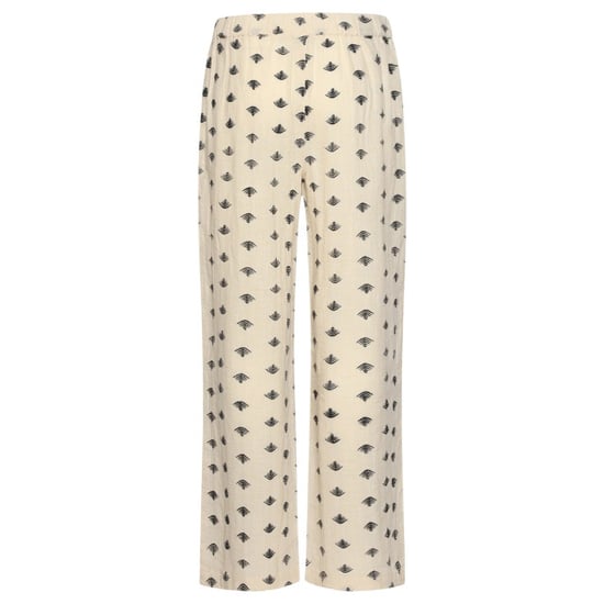 Smashed Lemon Wide leg broek met aztec print in crème en zwart | - Image 5