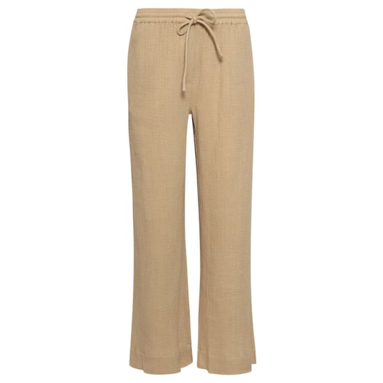 Smashed Lemon Wide leg mousseline broek met strikkoord | - Image 5