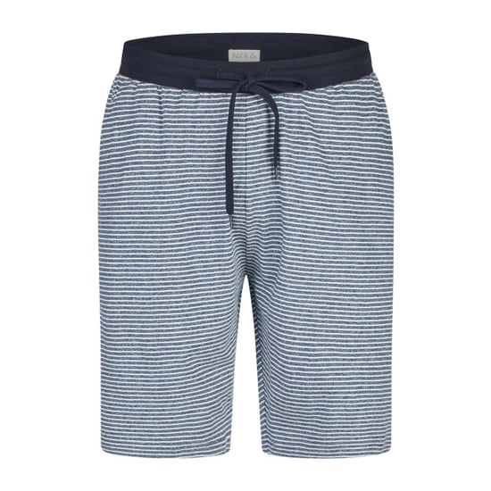 Phil & Co Heren korte pyjamabroeken 2-pack donkerblauw/grijs gestreept - Image 2