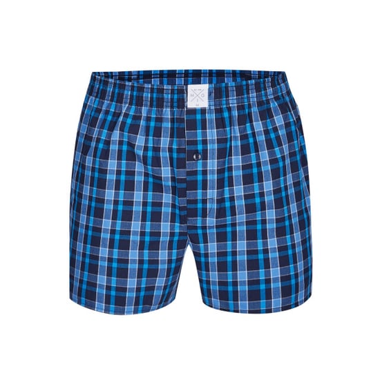 MG-1 Wijde boxershorts heren geweven katoen 5-pack blauw/zwart - Image 5