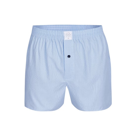 MG-1 Wijde boxershorts heren geweven katoen 5-pack blauw/zwart - Image 6