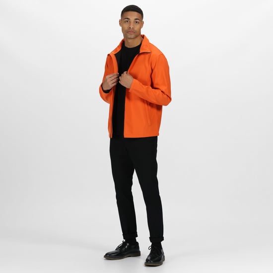 Regatta Mens Ablaze Printable Softshell Jacket (Magma Orange/Black) - Image 3