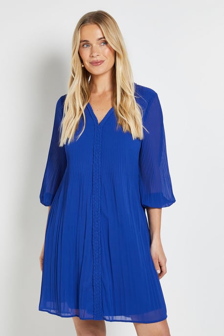 PETITE PLAIT DETAIL SHIFT DRESS - Image 1