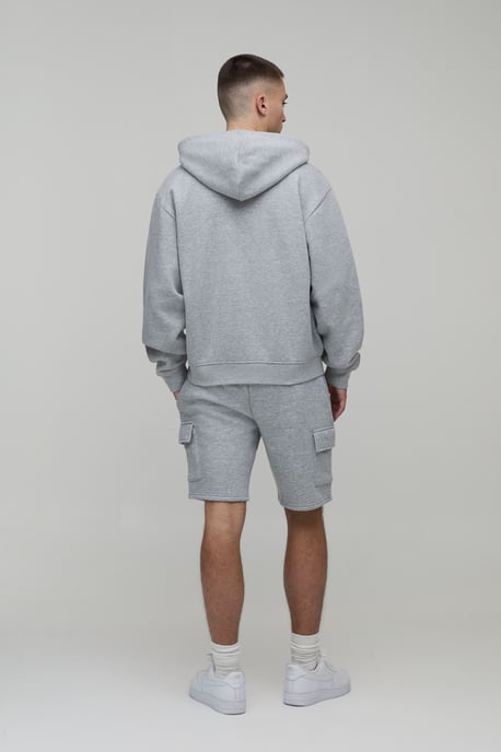 Basic Slim Fit Cargo Jersey Short - Image 2