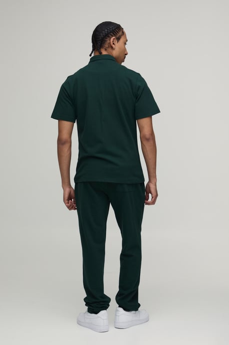 Slim Fit Short Sleeve Shirt and Tapered Trouser Set - Image 2