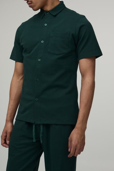 Slim Fit Short Sleeve Shirt and Tapered Trouser Set - Image 3