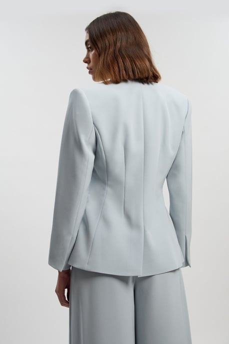 Soft Tailored Single Breasted Blazer - Image 4