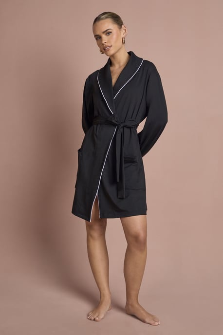 Bridal 'Bridesmaid' Jersey Embroidered Mini Robe - Image 3