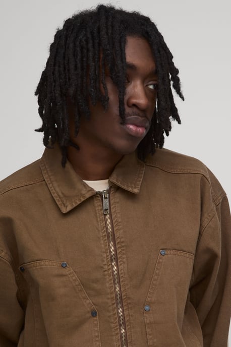 Carpenter Zip Up Co-Ord Denim Jacket - Image 2