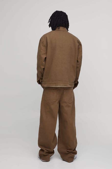 Carpenter Zip Up Co-Ord Denim Jacket - Image 3