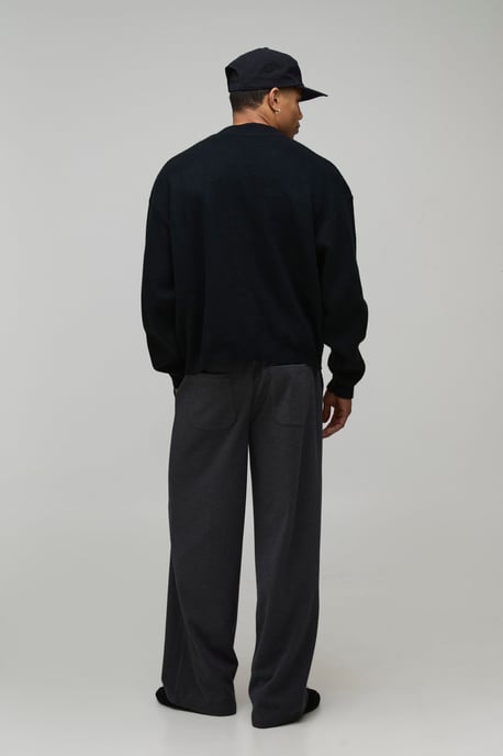 Basic Oversized Boxy Soft Touch Knitted Cardigan - Image 2