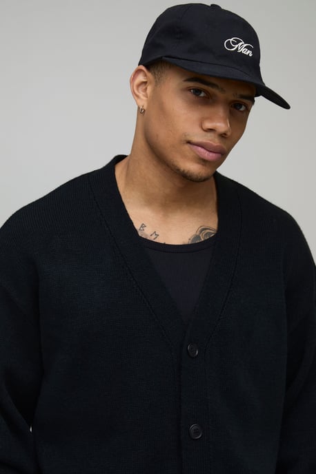 Basic Oversized Boxy Soft Touch Knitted Cardigan - Image 3