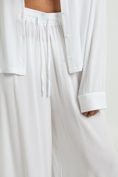 Essentials Oversized Linen Look Trousers - Image 4