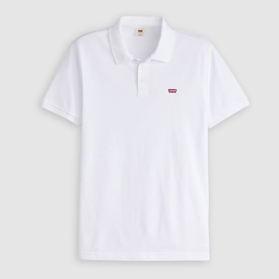 Men's Levis Housemark Polo Shirt in White - Image 1