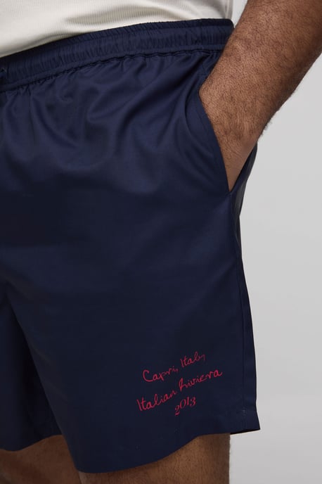 Plus Capri Placement Print Mid Length Swim Shorts - Image 3