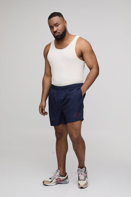 Plus Capri Placement Print Mid Length Swim Shorts - Image 4