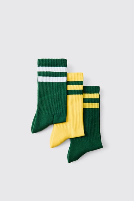 3 Pack Striped Socks - Image 2