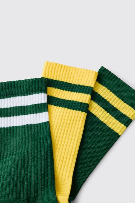 3 Pack Striped Socks - Image 3