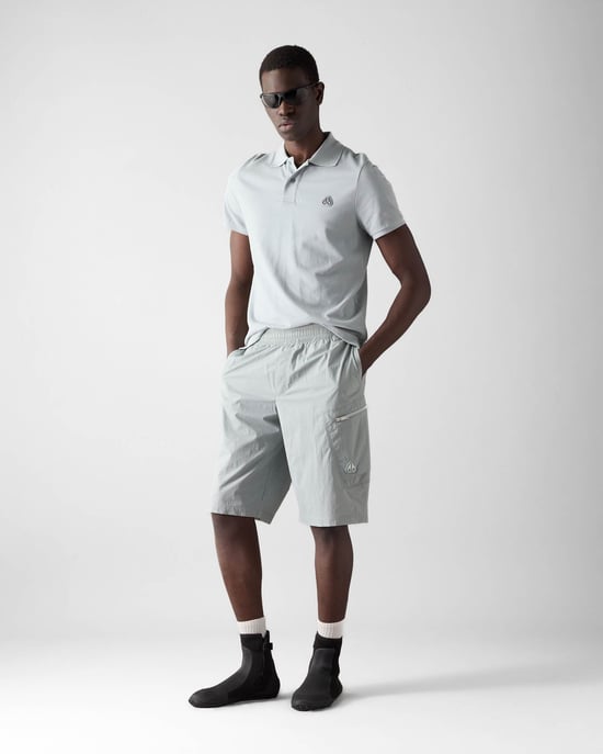 Everett Polo in Light Grey - Image 3