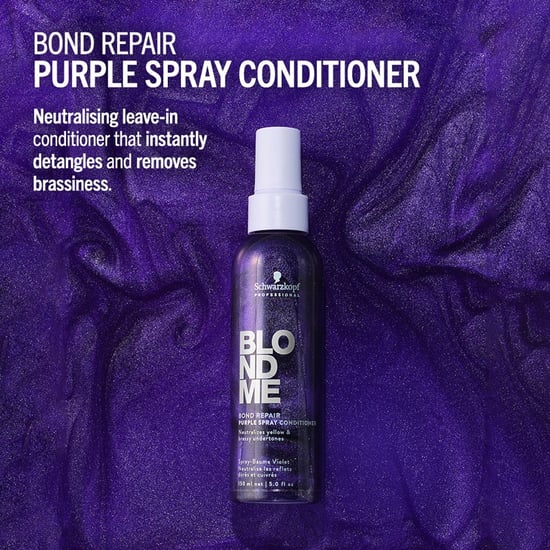 Schwarzkopf Blondme Bond Repair Purple Shampoo 300ml, Blondme Purple Conditioner 250ml & Blondme Purple Spray Conditioner 150ml Pack - Image 5