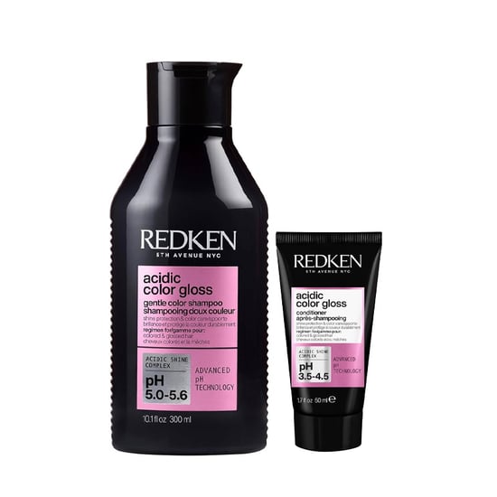 Redken Acidic Color Gloss Shampoo 300ml And Acidic Color Gloss Conditioner 50ml Duo - Image 1