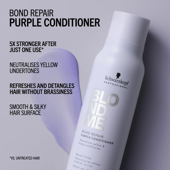 Schwarzkopf Blondme Bond Repair Purple Shampoo 300ml & Blondme Purple Conditioner 250ml Duo - Image 6
