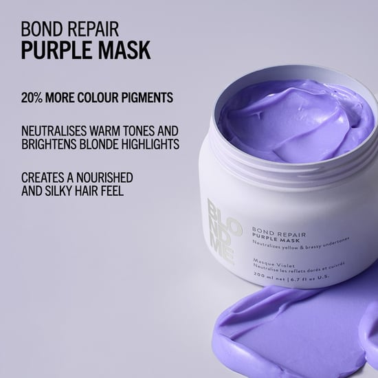 Schwarzkopf Blondme Bond Repair Purple Shampoo 300ml, Blondme Purple Conditioner 250ml & Blondme Purple Mask 200ml Pack - Image 6