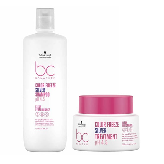 Schwarzkopf Professional Bc Bonacure Color Freeze Silver 1000ml Duo - Image 1