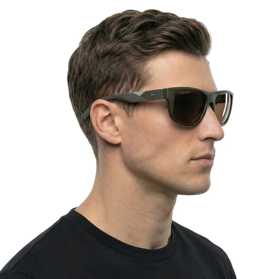 Men's Rectangular Polycarbonate Sunglasses L6042S - Image 6