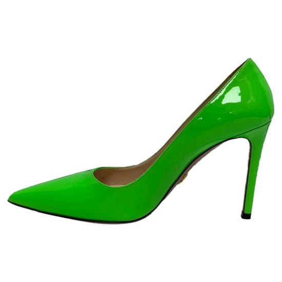 Prada pumps met spitse neus in groen lakleer - Image 4