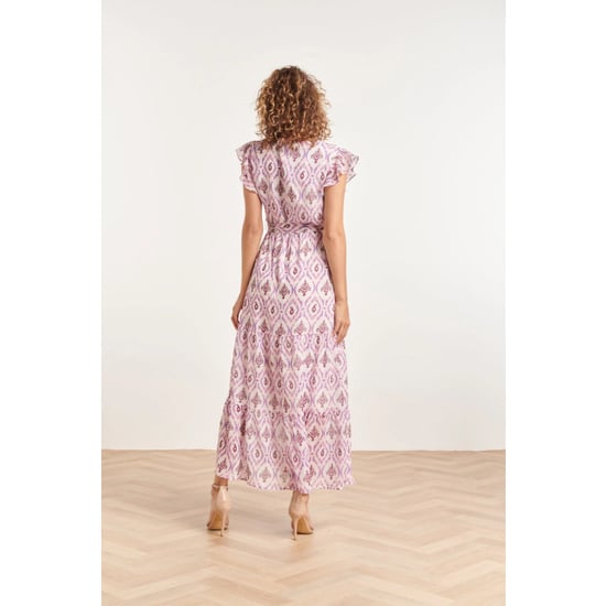 Smashed Lemon 24324 maxi wikkelstijl jurk met vrouwelijke aztekenprint - Image 3