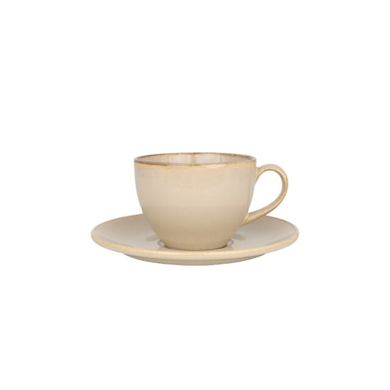 Bonna Thee kopjes & schotel sand hygge porselein set van 6 - Image 1