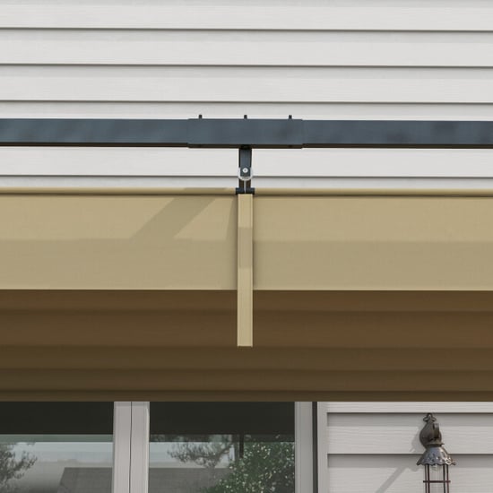 4goodz Pergola met robuuste zonwering frame van metaal en kunststof doek - Image 3