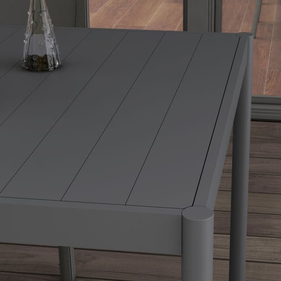 4goodz Tuintafel weerbestendig aluminium 145x90x74 cm donker - Image 5