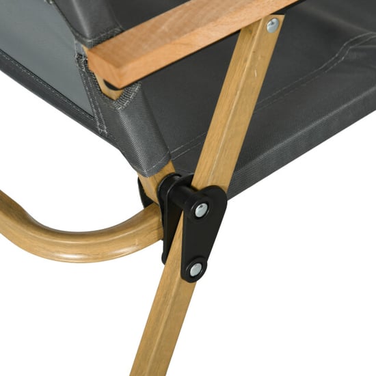 4goodz 2x campingstoelen laag model leuningen donker/bruin - Image 5