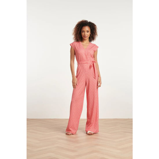 Smashed Lemon 24178 jumpsuitwikkelontwerp met bloemenprint | - Image 4