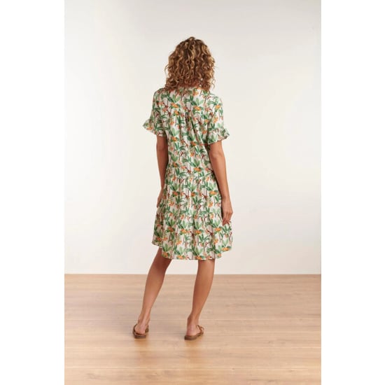 Smashed Lemon 23104 vrouwen vintage strandbloem jurk met korte mouwen | - Image 4