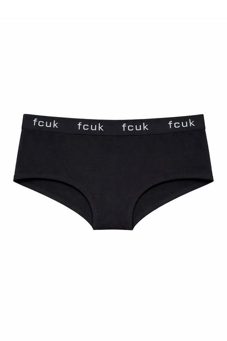Grey 7 Pack Cotton Fcuk Ladies Hipster Full Briefs - Image 2