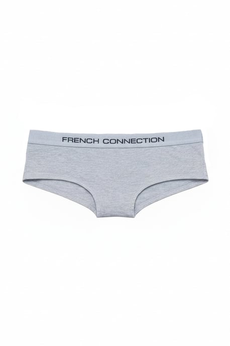 Grey 7 Pack Cotton Ladies Hipster Full Briefs - Image 2