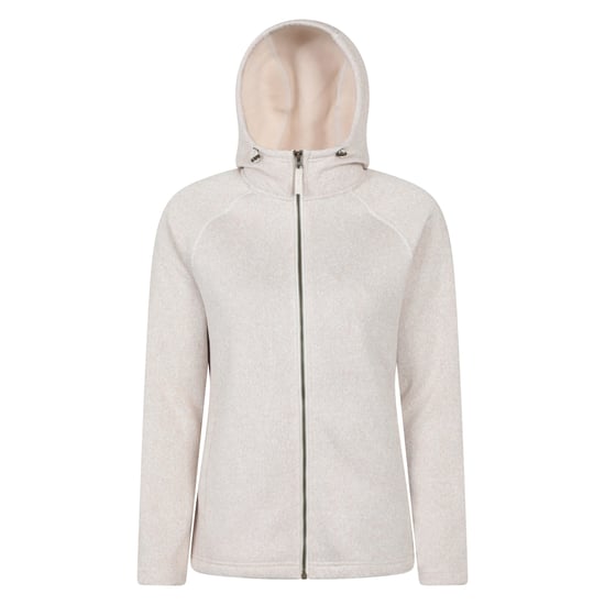 Mountain Warehouse Womens/Ladies Nevis Full Zip Hoodie (Beige) - Image 1