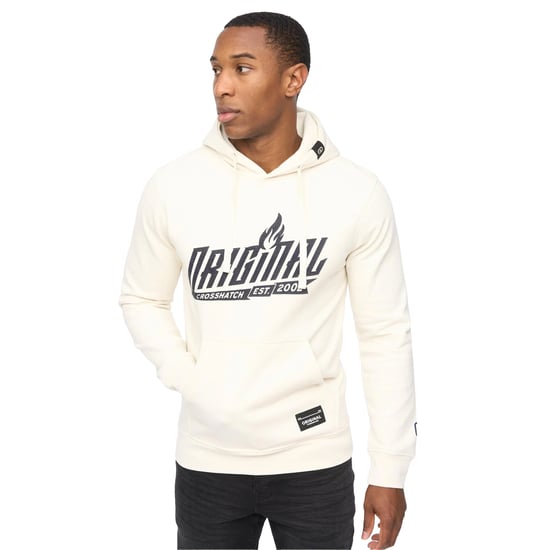 Crosshatch Heren Jampstead Hoodie (Lichte steen) - Image 1