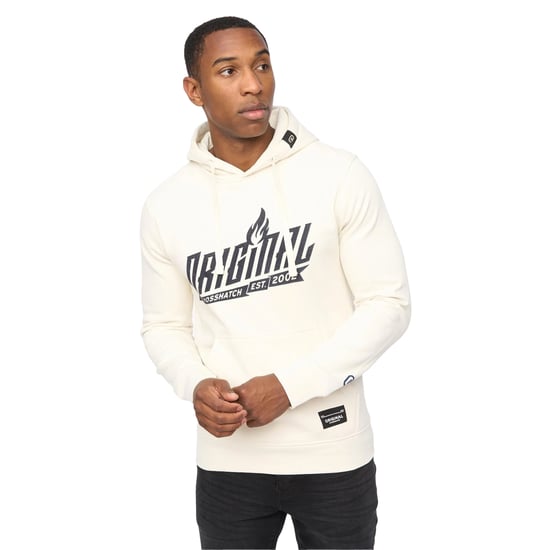 Crosshatch Heren Jampstead Hoodie (Lichte steen) - Image 3