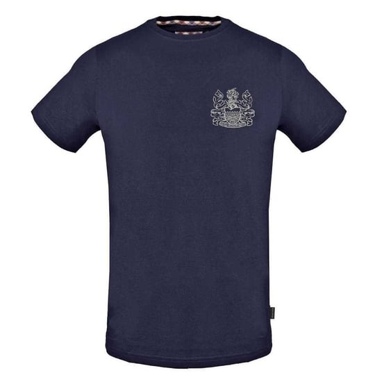 Aquascutum Heren Aldis Gestikt Logo T-Shirt (Marineblauw) - Image 1