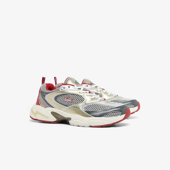 Lacoste Heren Storm 96 2K Synthetisch Leer Trainers (Rood) - Image 2