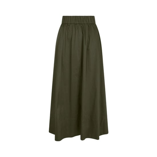 Neo Noir yara long poplin skirt 163076 151 army - Image 1