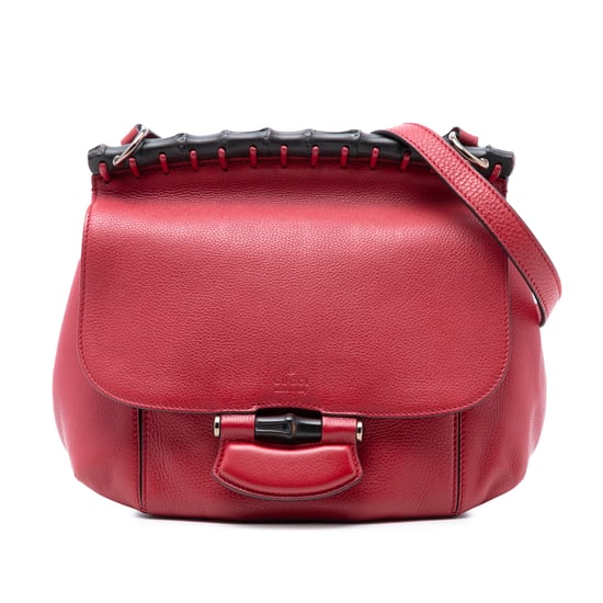 Tweedehands Medium Leren Bamboo Nouveau Fringe Crossbody - Image 1